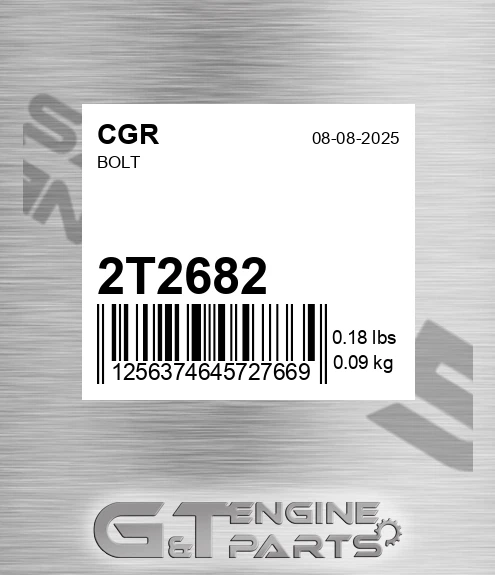 2T2682 CGR Bolt