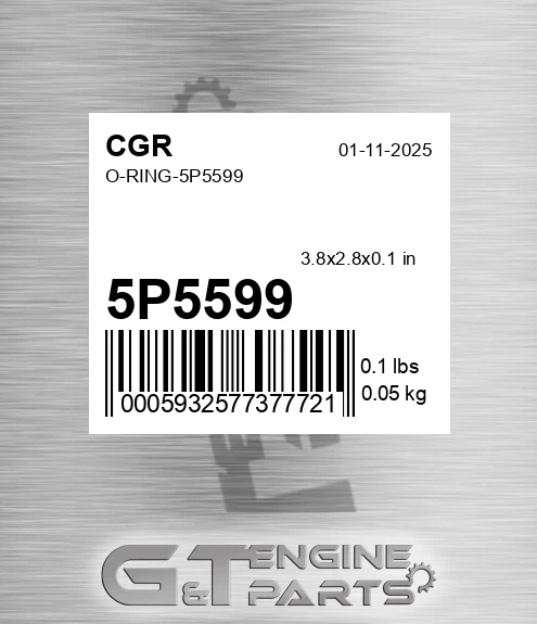 5P5599 CGR O-ring-