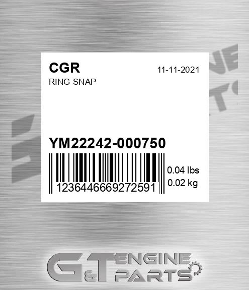 YM22242-000750 Ring Snap