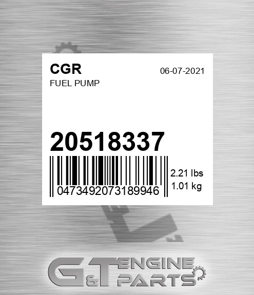 20518337 Fuel Pump