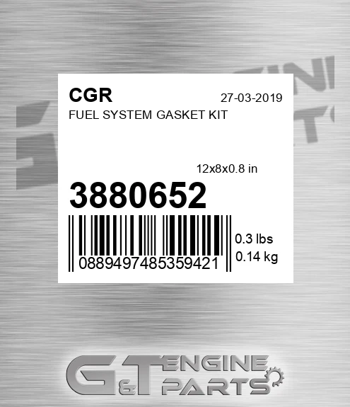 3880652 Fuel System Gasket Kit