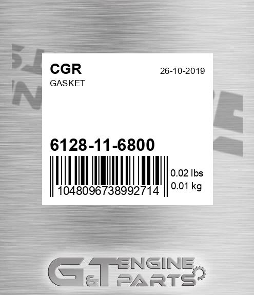6128-11-6800 Gasket for CGR