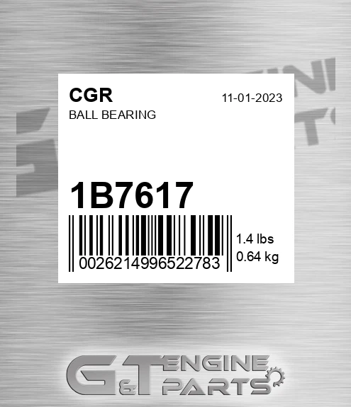 1B7617 CGR Ball Bearing