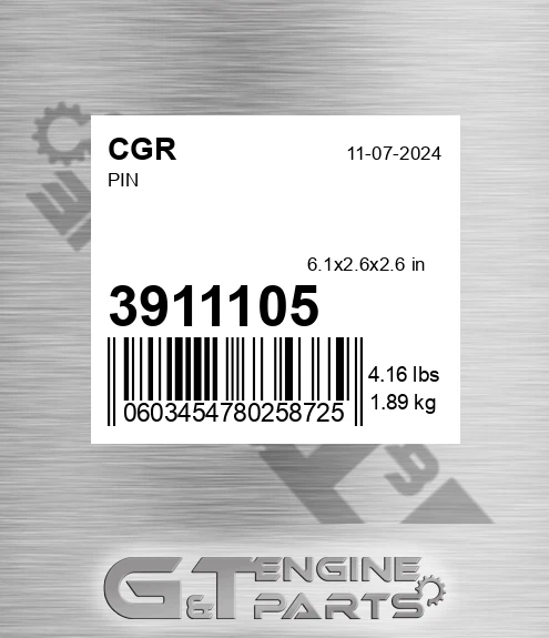 3911105 Pin for CGR