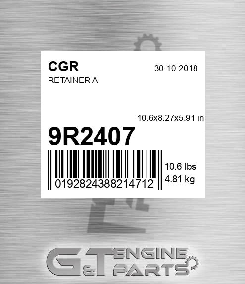 9R2407 CGR Retainer A