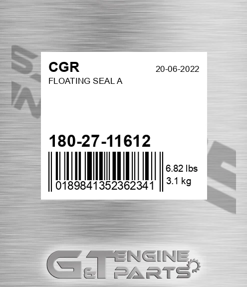 180-27-11612 Floating Seal A for CGR