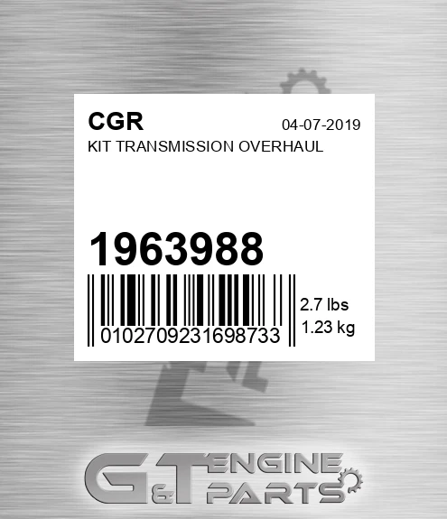 1963988 CGR Kit Transmission Overhaul