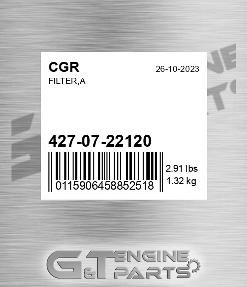 427-07-22120 CGR Filter,a