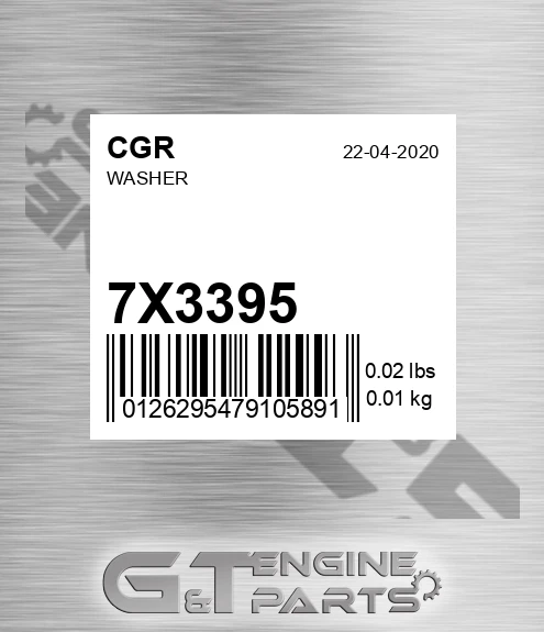 7X3395 CGR Washer