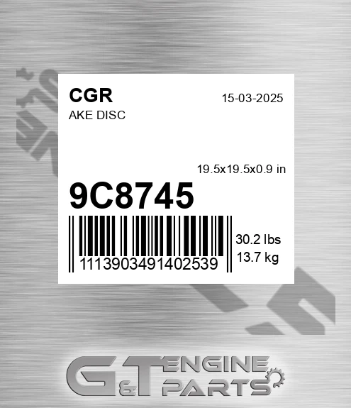 9C8745 Ake Disc