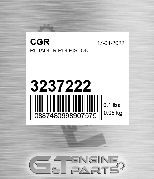 3237222 Retainer Pin Piston