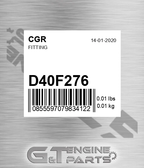D40F276 CGR Fitting