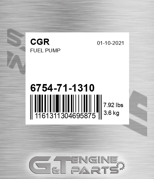 6754-71-1310 Fuel Pump for CGR