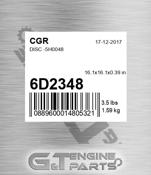 6D2348 Disc -5h0048