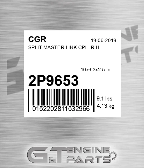 2P9653 Split Master Link Cpl. R.h.