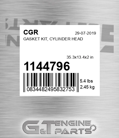 1144796 Gasket Kit, Cylinder Head