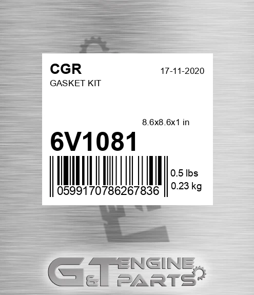 6V1081 CGR Gasket Kit