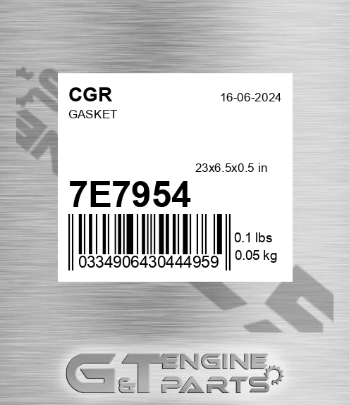 7E7954 Gasket