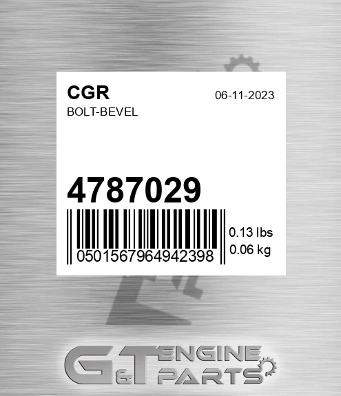 4787029 CGR Bolt-bevel