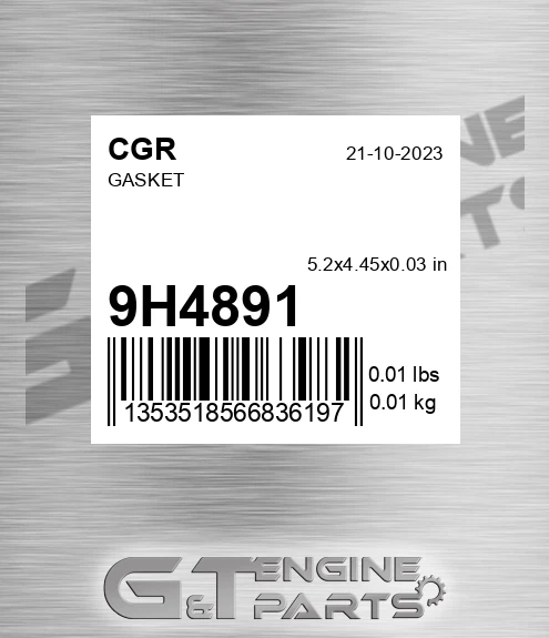 9H4891 CGR Gasket