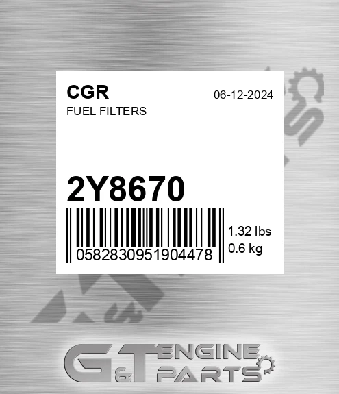 2Y8670 Fuel Filters