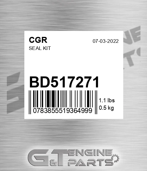 BD517271 CGR Seal Kit