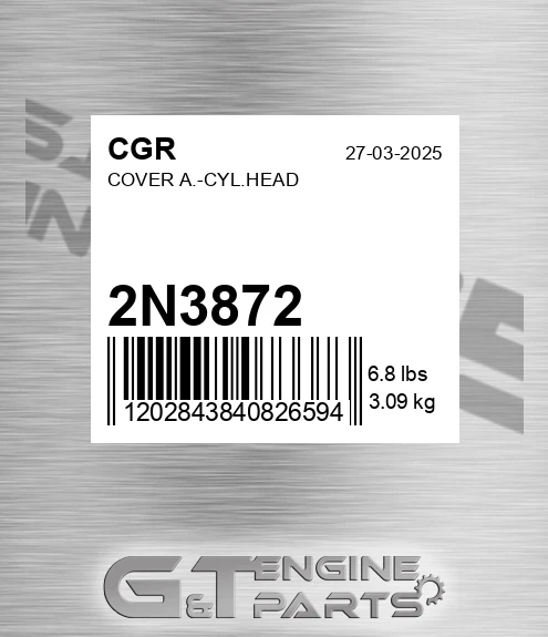 2N3872 CGR Cover A.-cyl.head