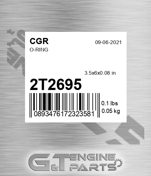 2T2695 CGR O-ring