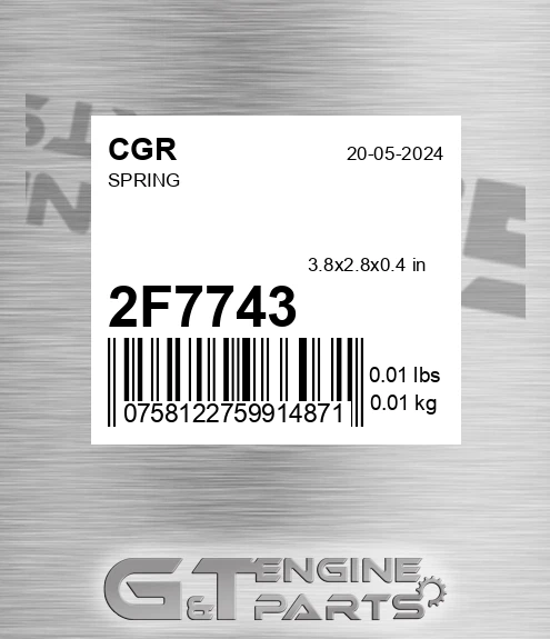 2F7743 CGR Spring
