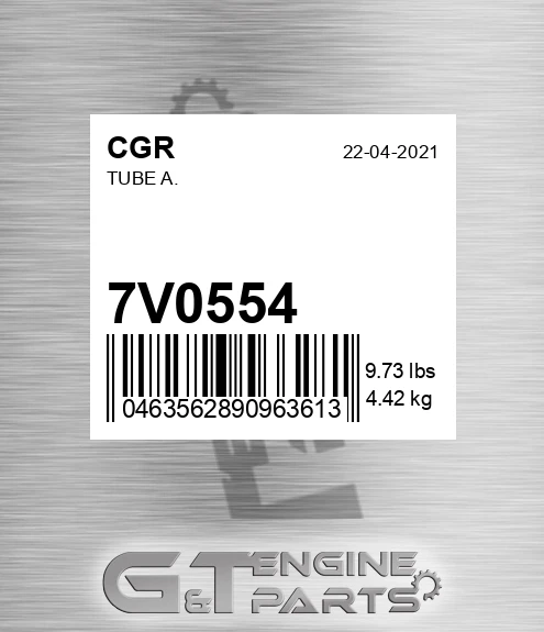 7V0554 CGR Tube A.