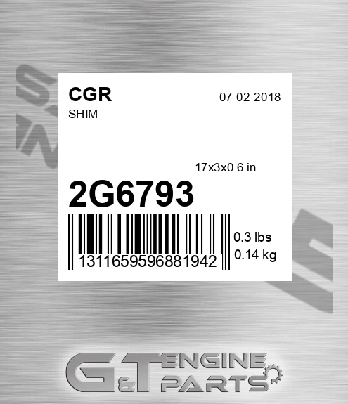 2G6793 CGR Shim