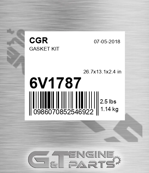 6V1787 Gasket Kit for CGR