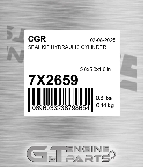 7X2659 Seal Kit Hydraulic Cylinder for CGR