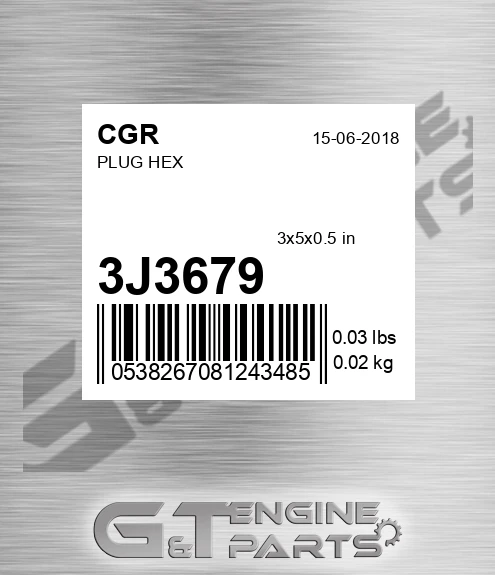 3J3679 Plug Hex