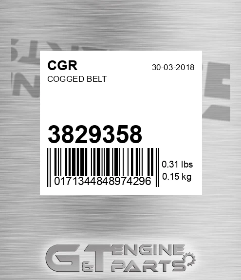 3829358 Cogged Belt