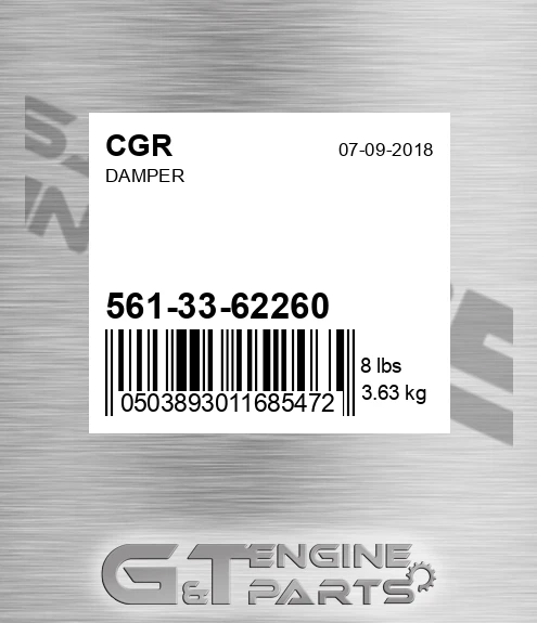 561-33-62260 Damper for CGR