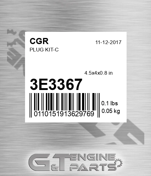 3E3367 Plug Kit-c