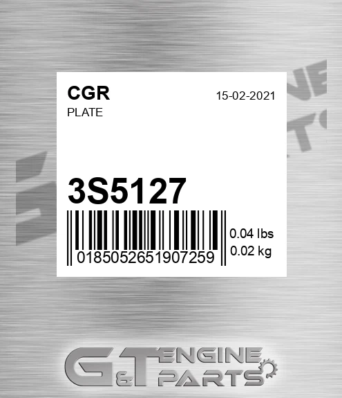 3S5127 Plate