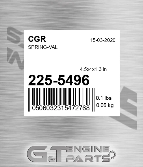 225-5496 CGR Spring-val