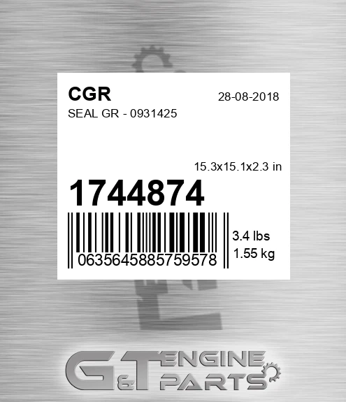 1744874 Seal Gr - 0931425