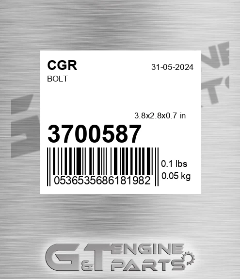 3700587 Bolt