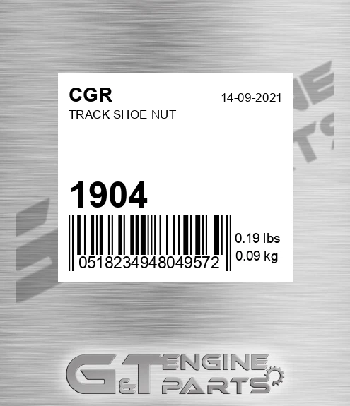 1904 Track Shoe Nut