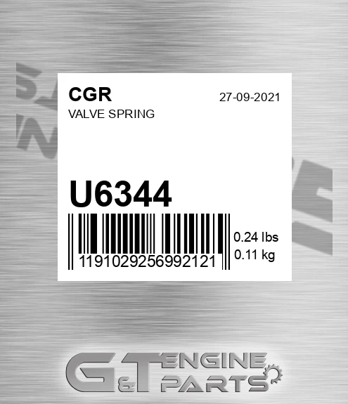 U6344 Valve Spring