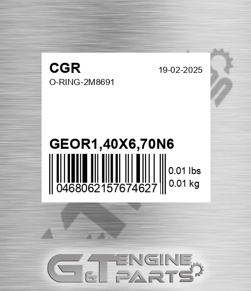 GEOR1,40X6,70N6 O-ring-2m8691
