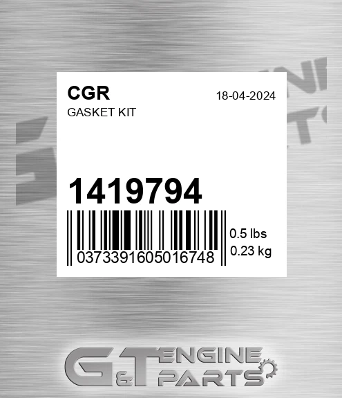 1419794 CGR Gasket Kit