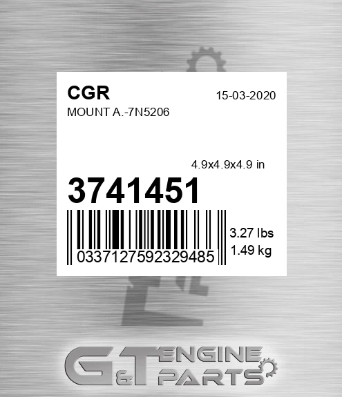 3741451 Mount A.-7n5206 for CGR