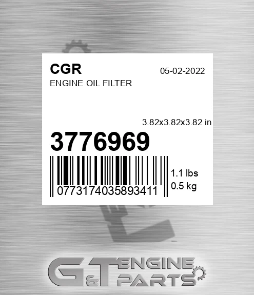 3776969 Engine Oil Filter