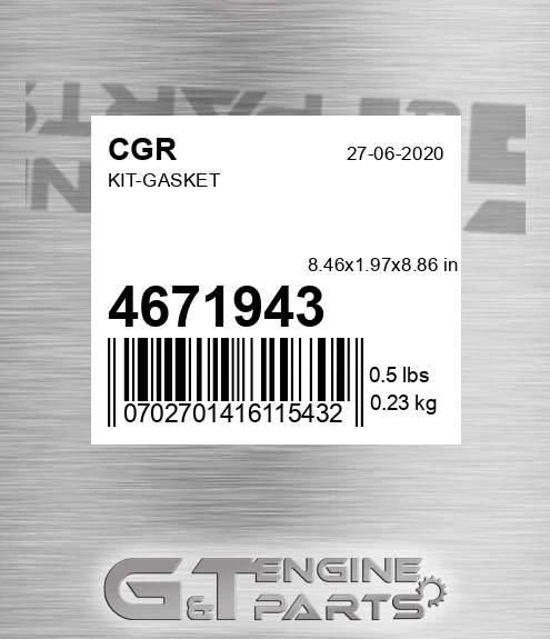 4671943 CGR Kit-gasket