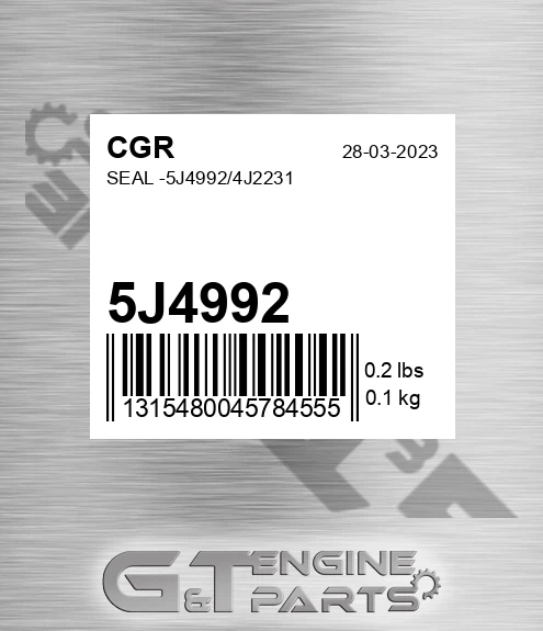 5J4992 CGR Seal -/4j2231