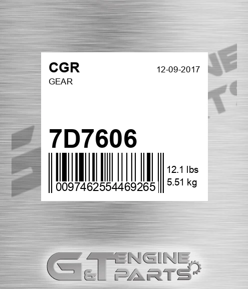 7D7606 Gear